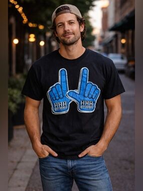 HK Army HHH Blue Hands T-Shirt Tee